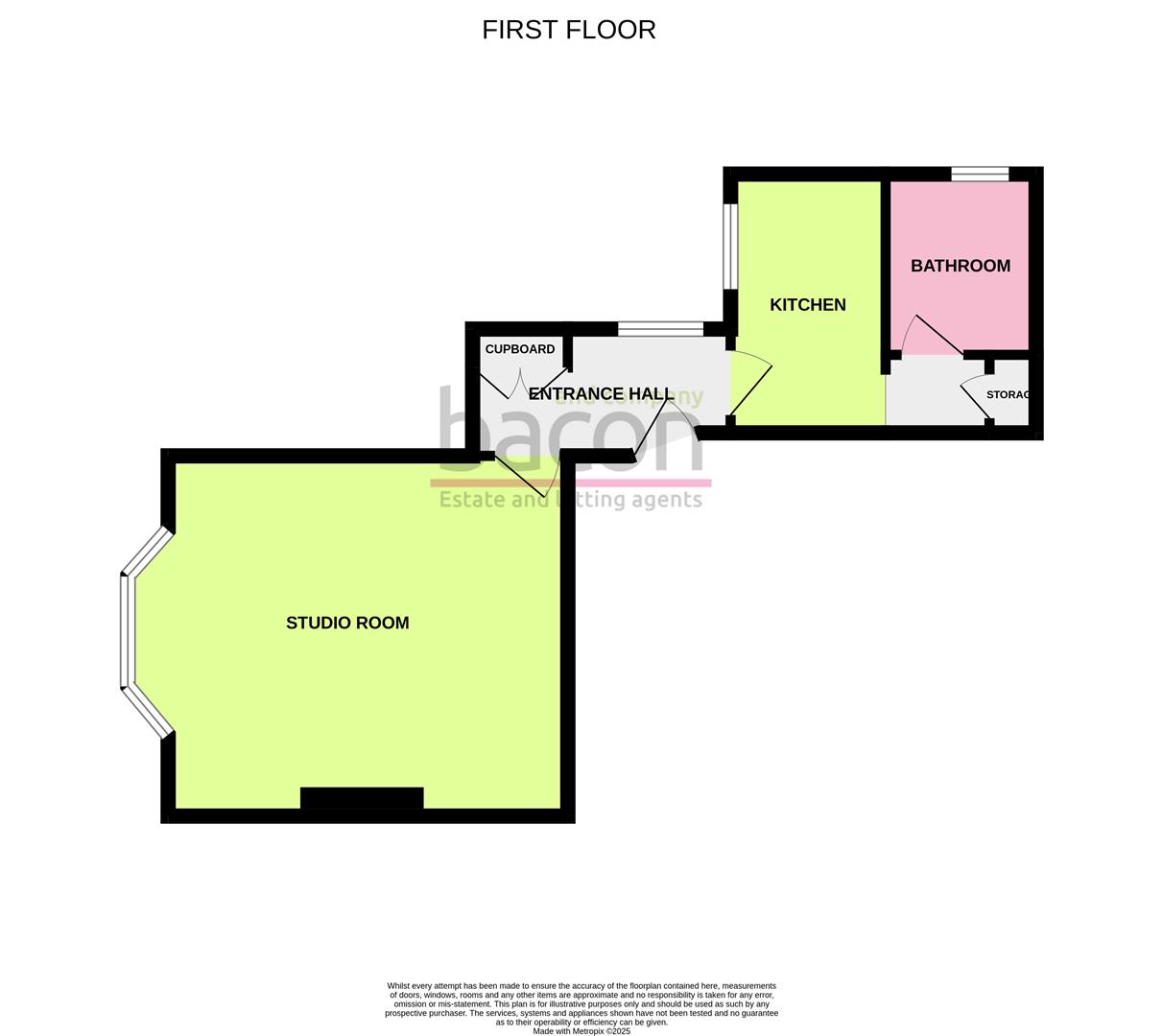 Floor Plan | Flat - Studio | Rowlands Road, Worthing, BN11 | To Let